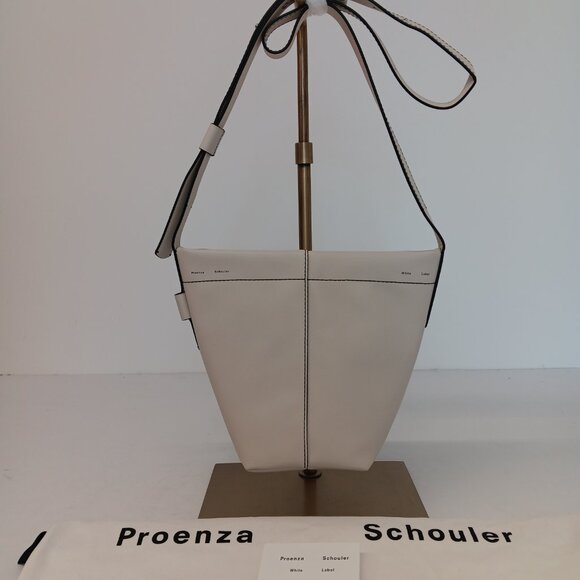 Proenza Schouler White Label Barrow Off-White Leather Bucket Bag - Picture 2 of 16